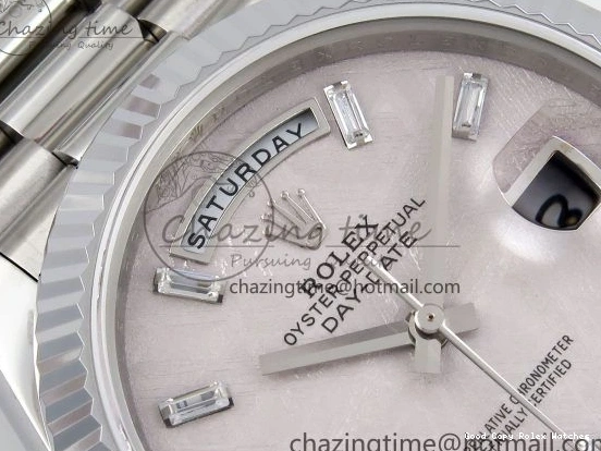 Good Copy Rolex Watches on JDF Bracelet V3 VR3255 Silver 904L Weight) 40 Moon Crystal Steel President (Gain Dial Durable DayDate SS 1428 1224